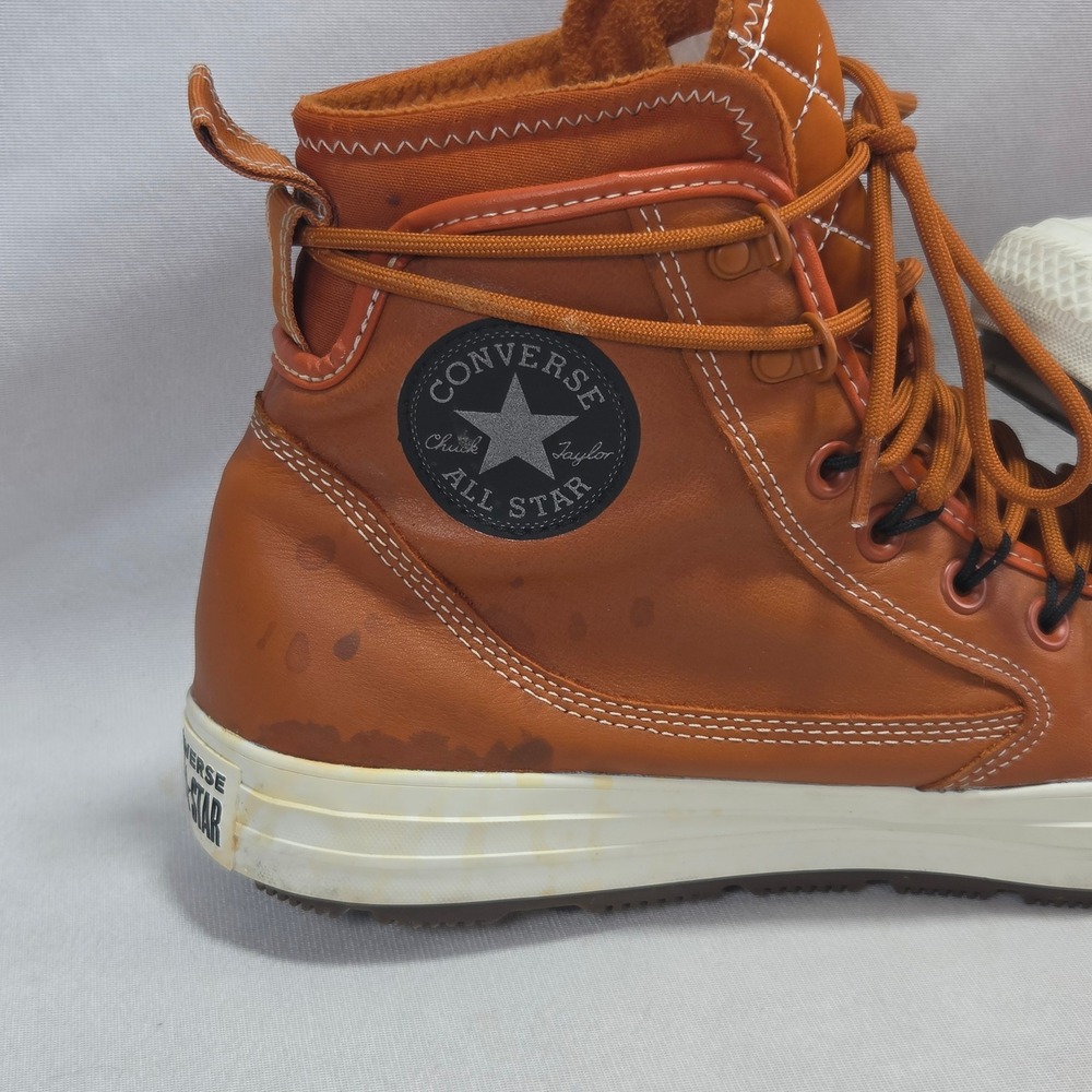 Converse Chuck Taylor All Star Terrain High Top Monarch Orange Fleece Lined 10 - Picture 6 of 9
